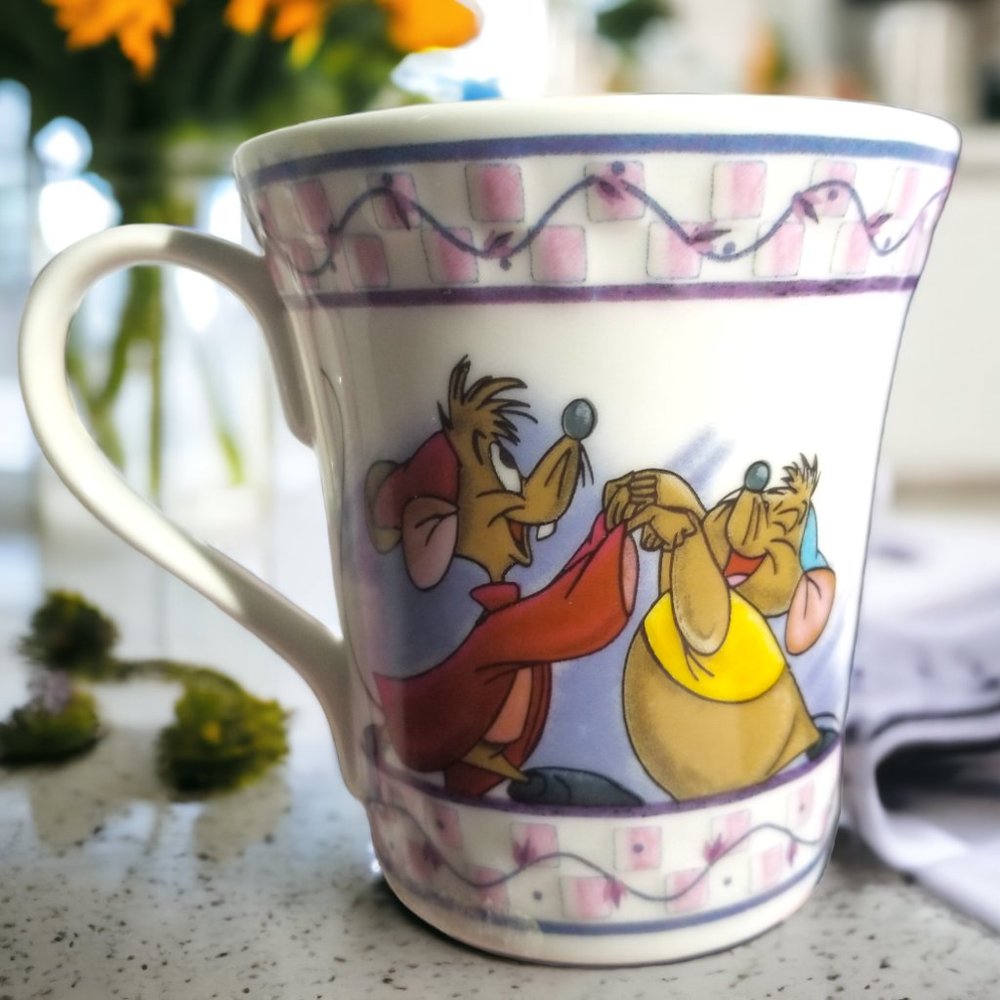 Cinderella Fairy Godmother Mice Coffee Mug Cup Ceramic Disneyland Disney - Picture 2 of 8